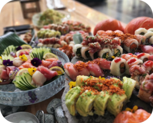 סושי צבעוני ומגרה